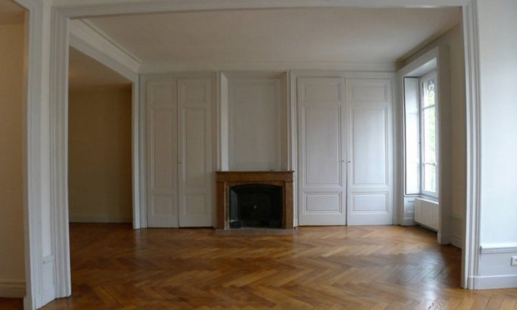 RENOVATION MURS - PLAFOND ET BOISERIES SALON DANS UN APPARTEMENT SITUE A LYON - PHOTO 3